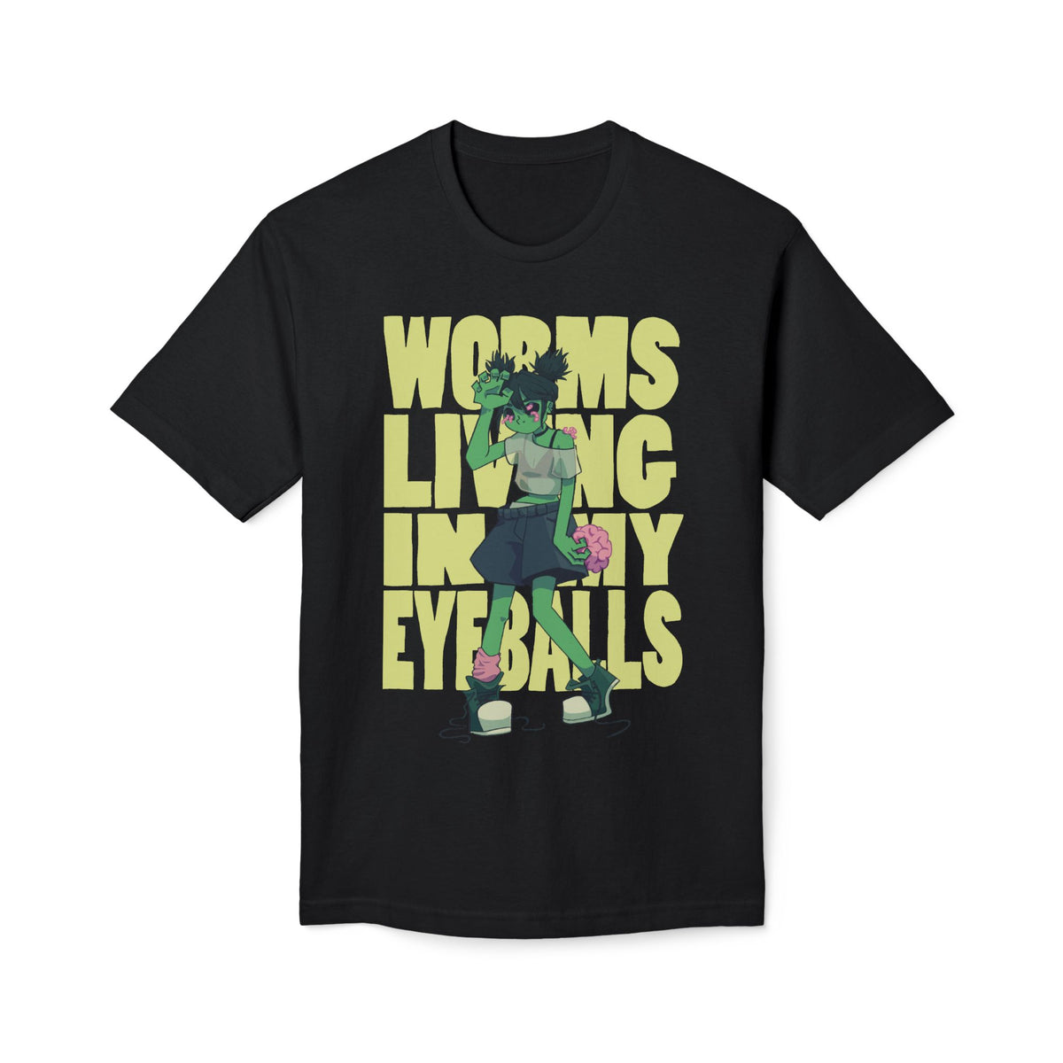 Worms Living in My Eyeballs Graphic T-Shirt